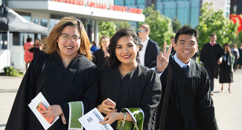 picture of centennial college graduates at a convocation ceremony